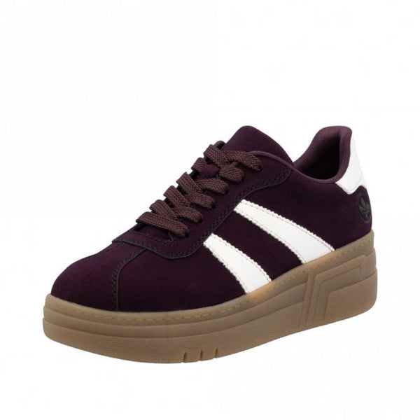 Rieker Jessy Laced Platform Gum Sole Trainer M7601-30